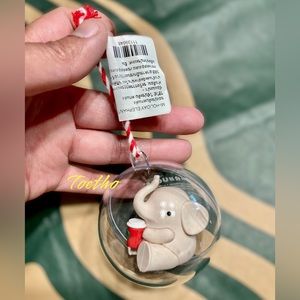 Starbucks Thailand Christmas holiday Baby Elephant Ornament